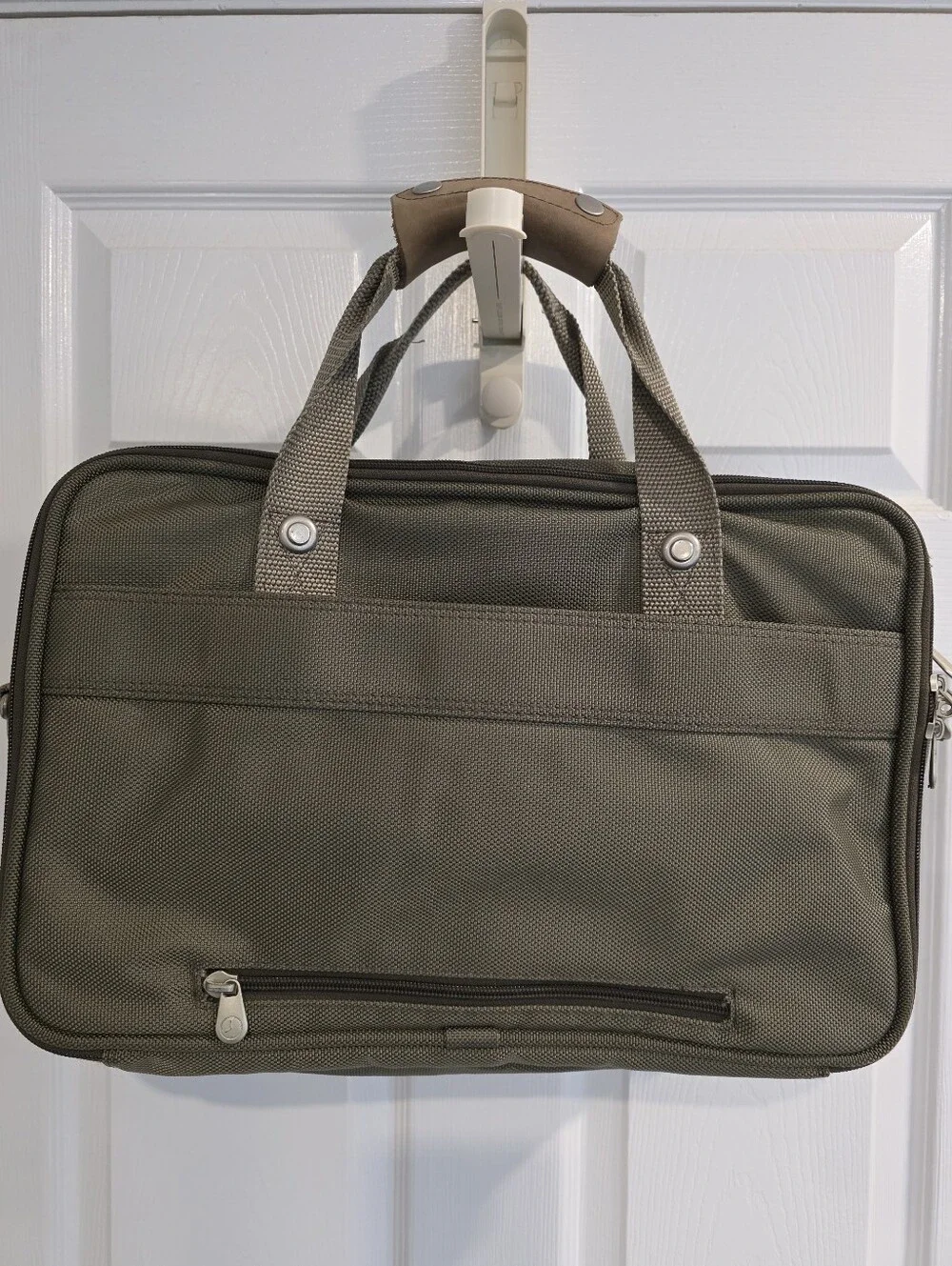 Briggs & Riley Laptop Briefcase Olive Ballistic Nylon (No Strap)